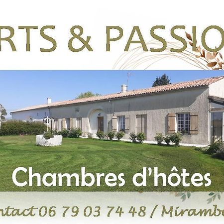 Arts & Passion Bed and Breakfast Mirambeau  Eksteriør billede
